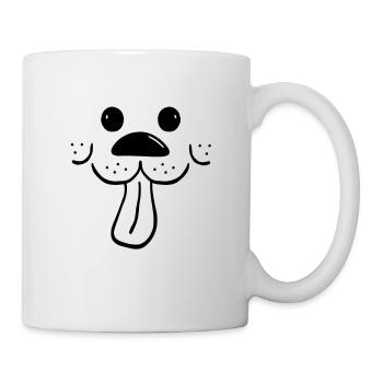 Dog cute funny gift idea dogs - Mug - white - Right