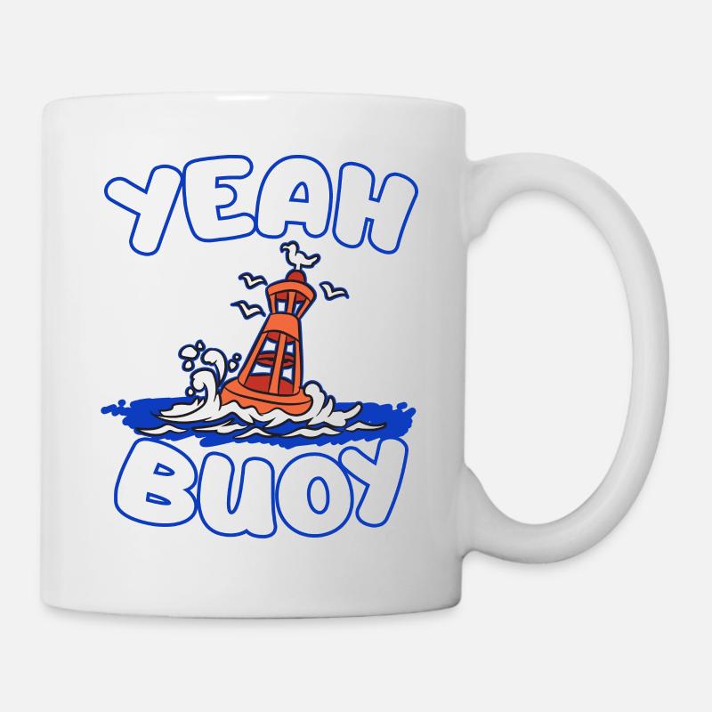 YEAH BUOY Boye Seefahrer Seefahrt Norddeutschland - Mug blanc - blanc