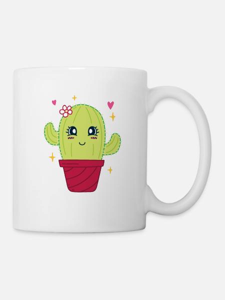 Kaktus - Tasse - Weiß