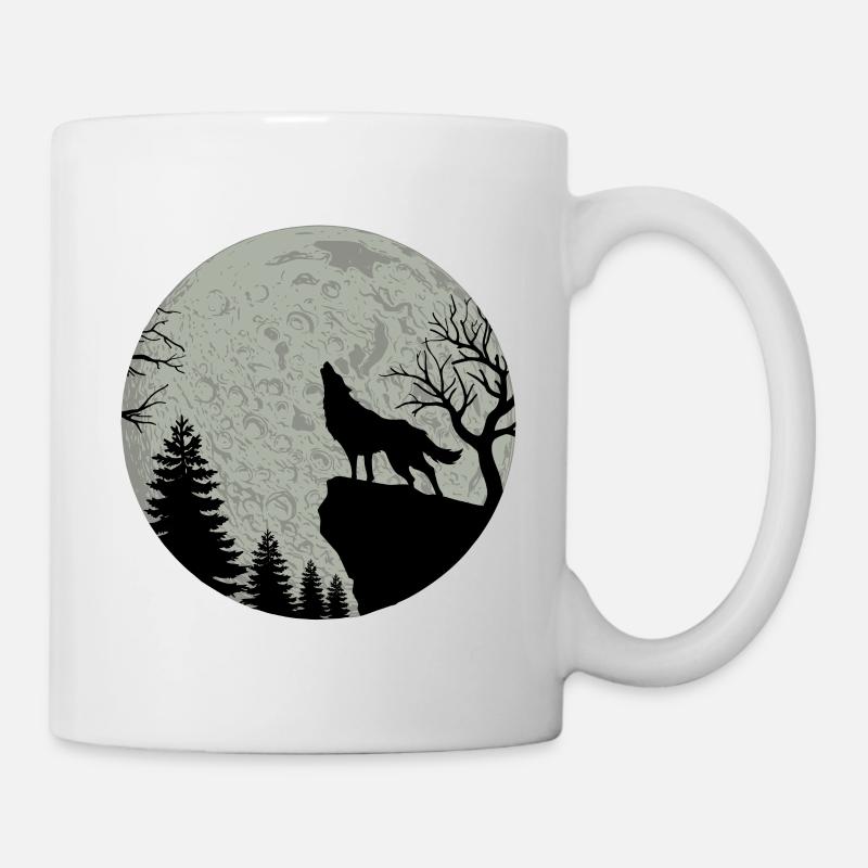 Wolf - Tasse - Weiß