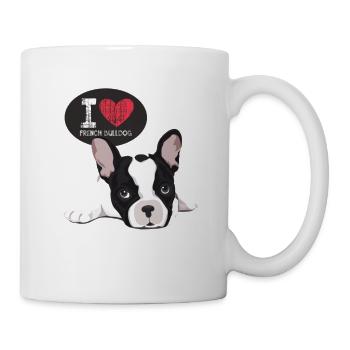 i love french bulldog - Mug - white - Right