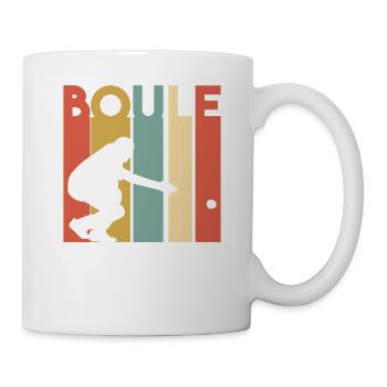 Boule Pétanque Petanque Boccia Retro Vintage - Mug - white - Right