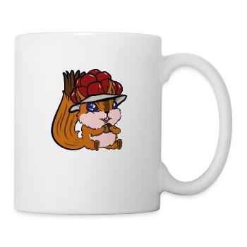 Écureuil de la Forêt-Noire de Bollenhut Écureuil - Mug blanc - blanc - Droite