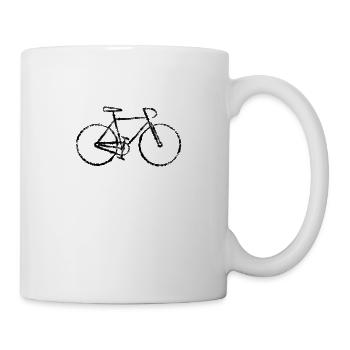 Fahrrad Mountainbike Rennrad MTB Geschenk Idee - Tasse - Weiß - Rechts