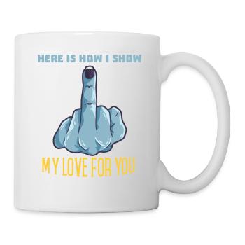 Nope Fuck You Nein lustiges Geschenk - Tasse - Weiß - Rechts
