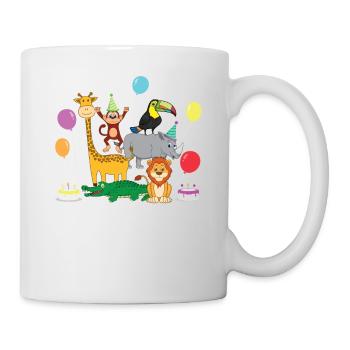 Birthday Zoo Animals Kindergarten Party Gift - Mug - white - Right