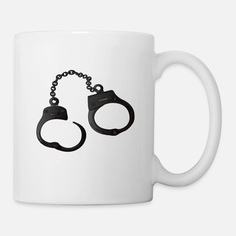 Menottes criminelles construction Kanst - Mug blanc - blanc