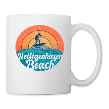 Heiligenhafen Strand Urlaub Souvenir Geschenk - Tasse - Weiß - Rechts