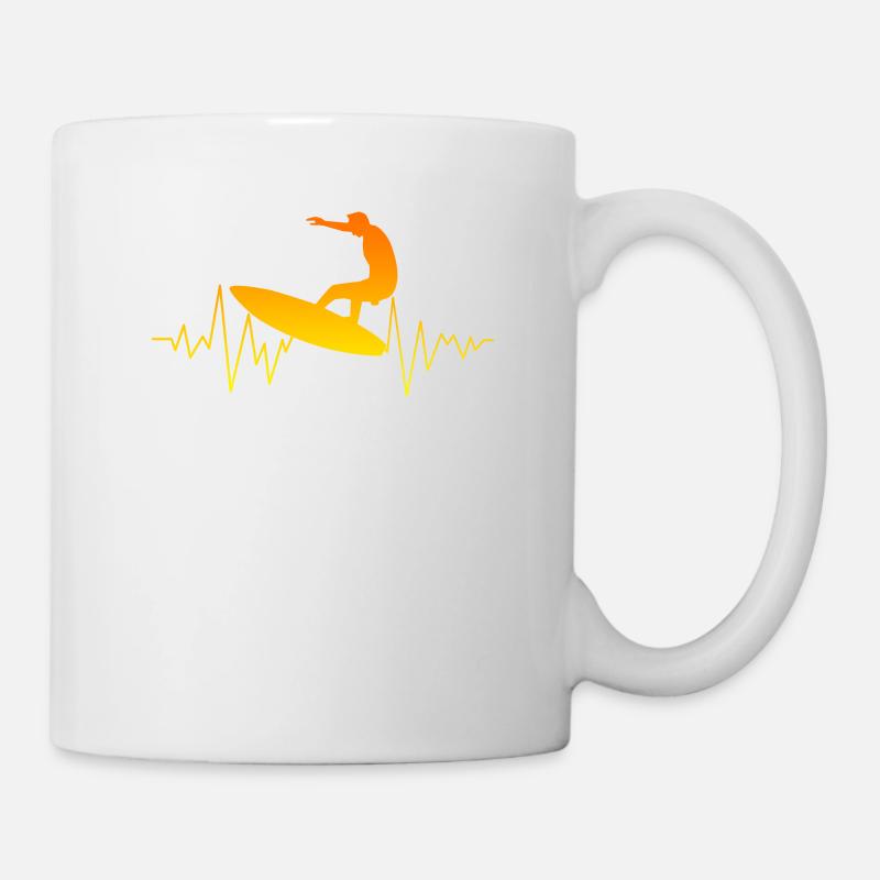 Surfing surfer - Mug - white
