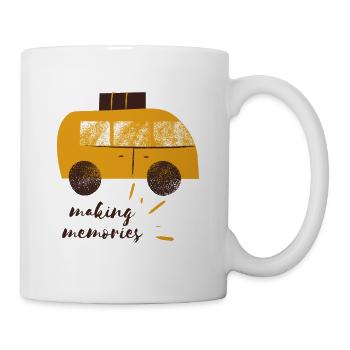 VAN Life Camper Caravan Camping Reise Bus Travel - Mug - white - Right