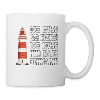 Fehmarn Ostsee Fehmarnsundbrücke - Tasse - Weiß - Rechts