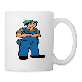 artisan artisan tournevis amateur monteur - Mug blanc - blanc - Droite