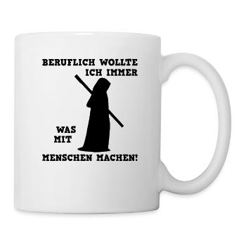 Beruf mit Menschen - Tasse - Weiß - Rechts