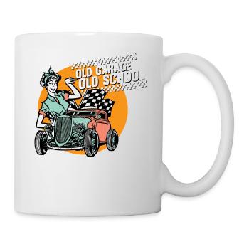 Pinup vintage rockabilly - Mug - white - Right