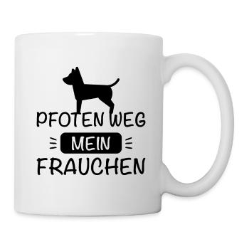 Pfoten weg - Mein Frauchen ! - Tasse - Weiß - Rechts
