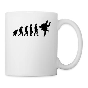 JUDO EVOLUTION JUDO Judoka JUDO martial arts black - Mug - white - Right