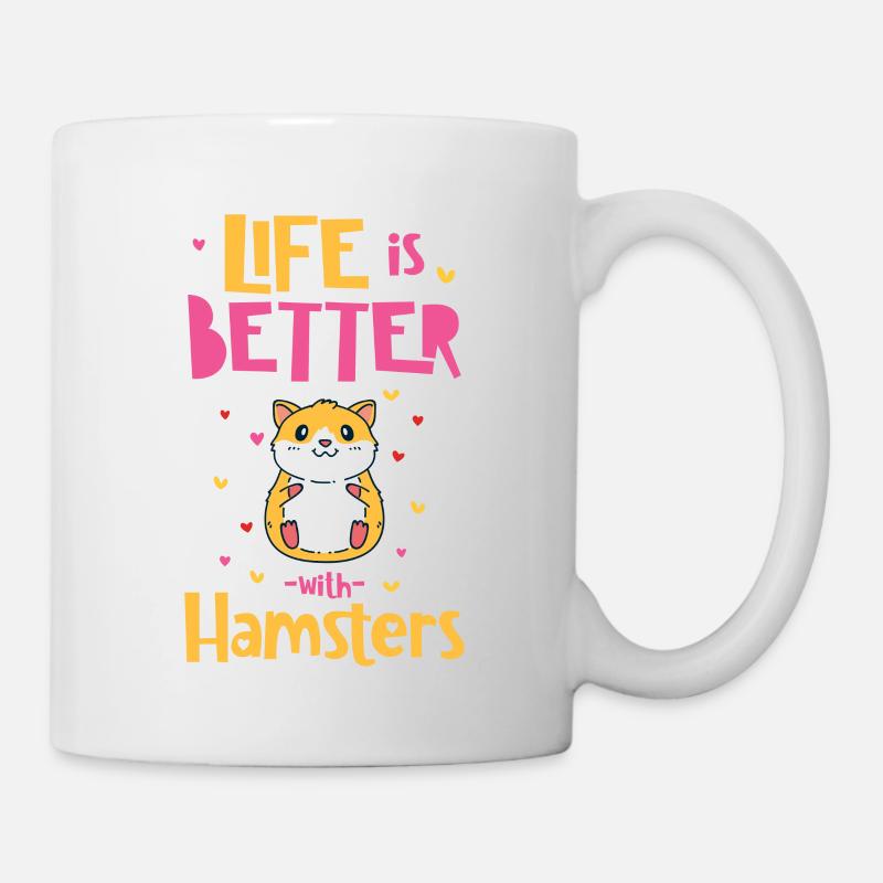 hamster - Mug blanc - blanc
