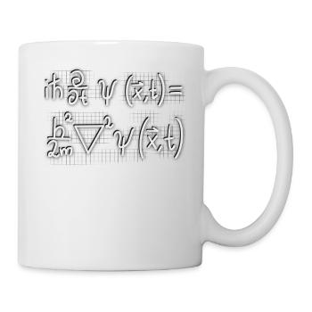 Physik Schrödinger Gleichung Quantenmechanik - Tasse - Weiß - Rechts