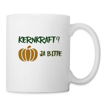 Lustiges Kernkraft Ja Bitte Geschenk Shirt - Tasse - Weiß - Rechts