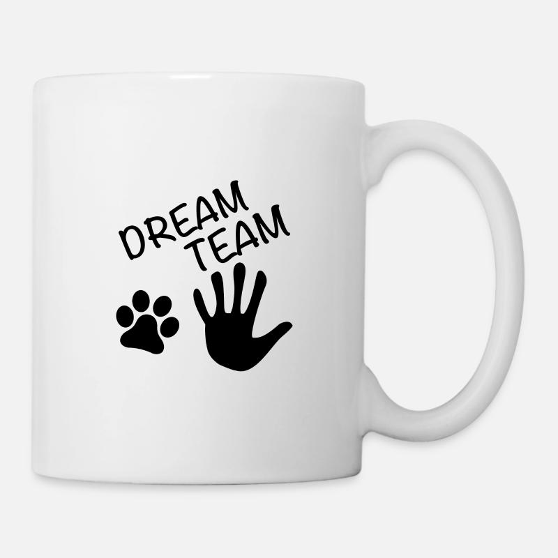 Dream team hand paw - Mug - white