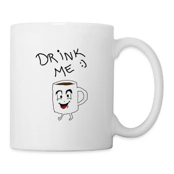 Drink Me - Tasse - Weiß - Rechts