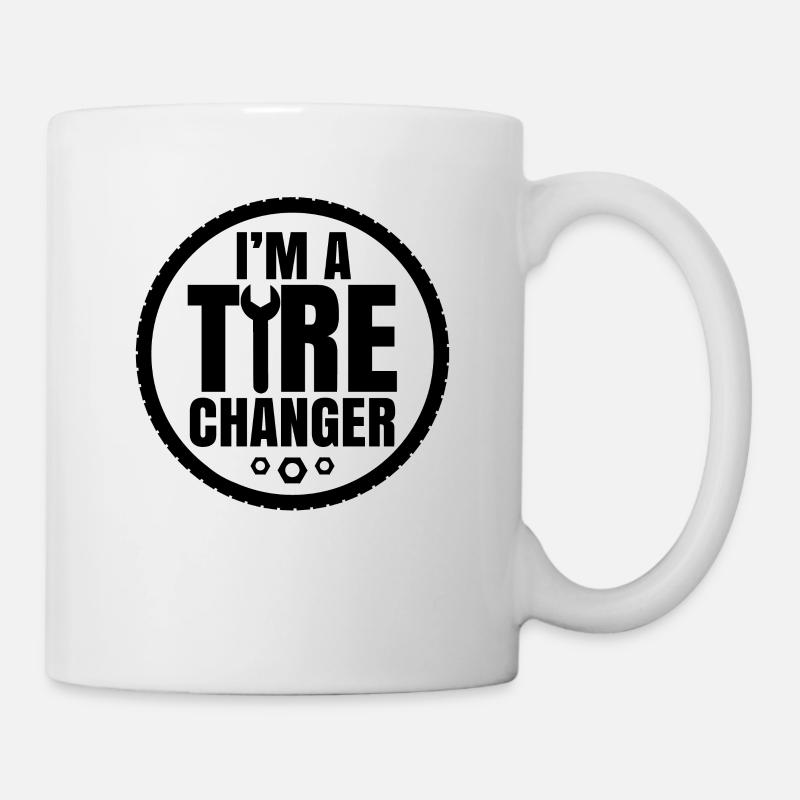 Tire change Wheel change Mechanic wheel - Mug - white