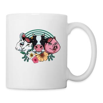 Love All Animals animals vegan vegetarian gift - Mug - white - Right
