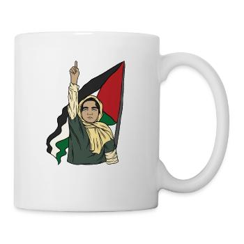 Freedom for Palestine Palestinian flag Gaza - Mug - white - Right