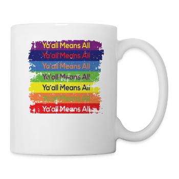 Regenbogen Farben alle heißt alle - Tasse - Weiß - Rechts