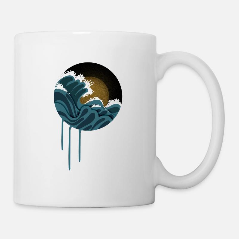 La vague - Mug blanc - blanc