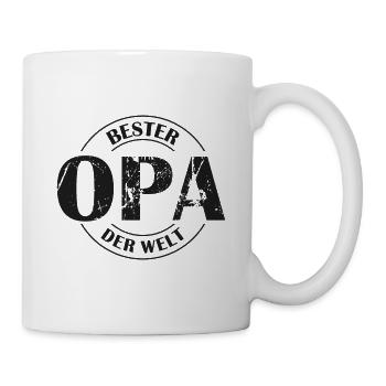 Bester Opa der Welt - Tasse - Weiß - Rechts