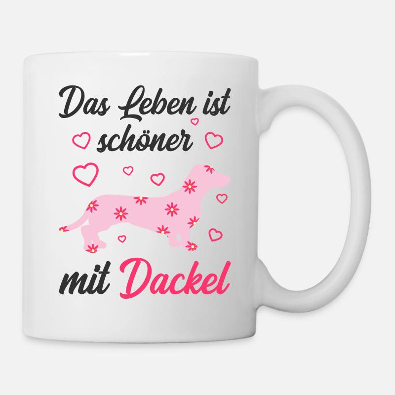 Dackel - Tasse - Weiß