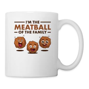 Je suis la boulette de viande de la famille - Mug blanc - blanc - Droite
