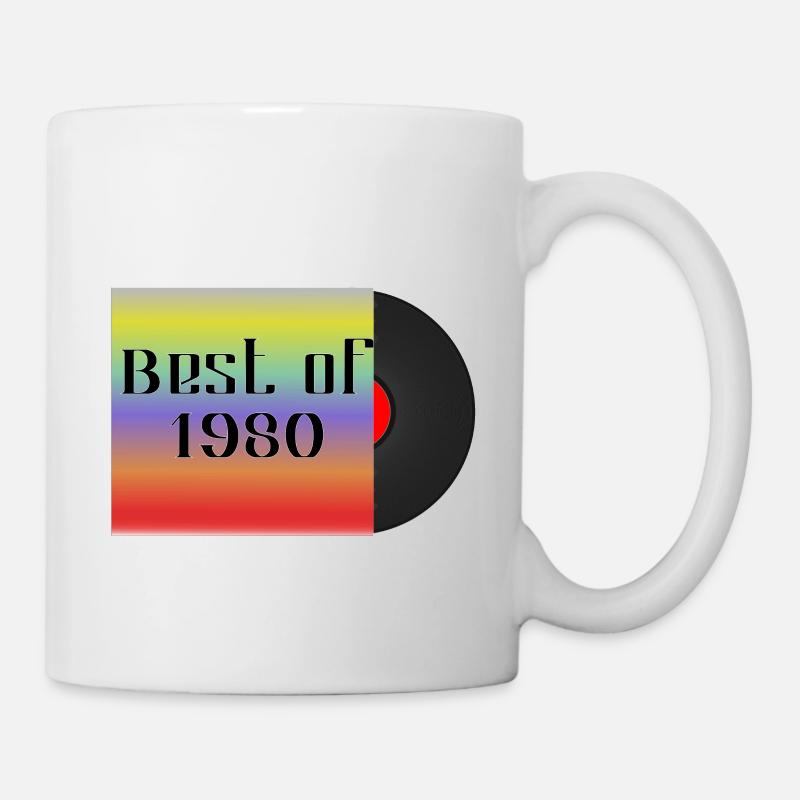 meilleur disque vinyle de 1980 - Mug blanc - blanc