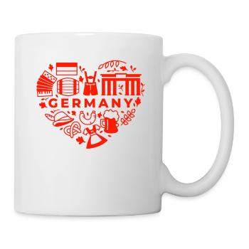 Deutschland Deutsche Kultur Deutsch Geschenk - Tasse - Weiß - Rechts