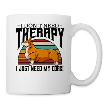 Corgi - Tasse - Weiß - Rechts