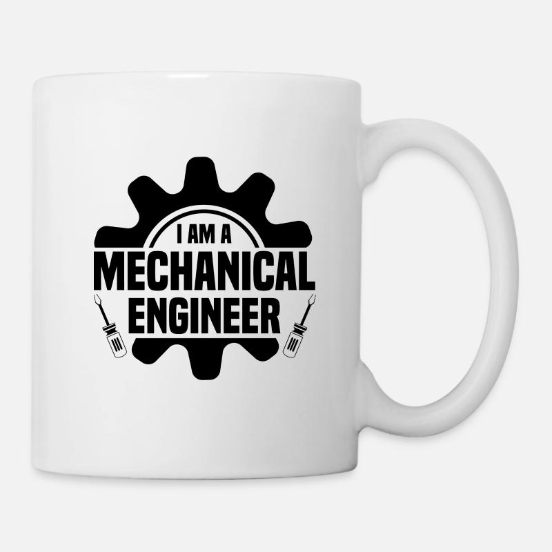 I am a mechanical engineer - Mug - white