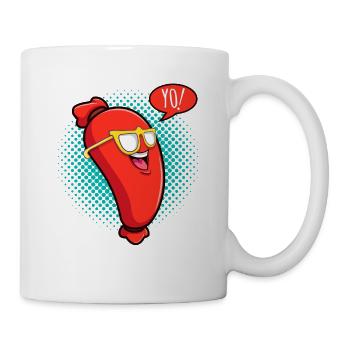 Cool Sucuk saucisse saucisse boucher boucher - Mug blanc - blanc - Droite