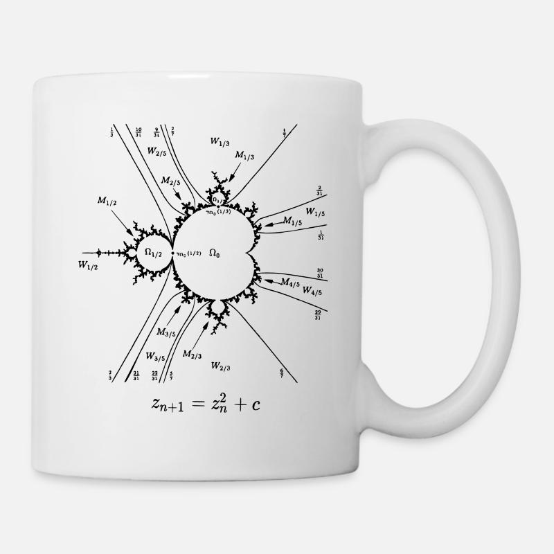 mandelbrot-menge - Tasse - Weiß