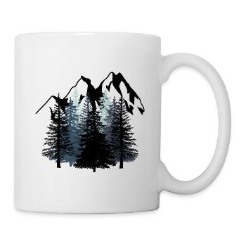 Forest Mountains Mountains Alps Alpine Mountaineering Hike - Mug - white - Right