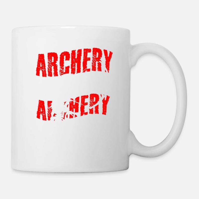 Tir à l'arc tir à l'arc pour le tir à l'arc - Mug blanc - blanc