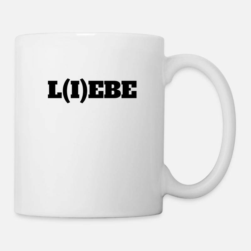 L(I)EBE - Tasse - Weiß