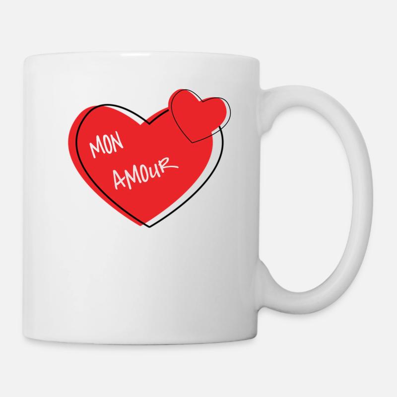 Mon amour - Tasse - Weiß