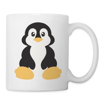 manchot - Mug blanc - blanc - Droite
