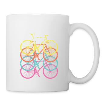 Retro vintage cycling - Mug - white - Right