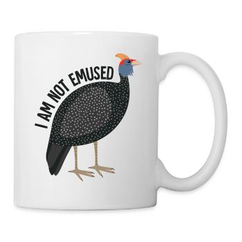 Oiseau émeu drôle disant - Mug blanc - blanc - Droite