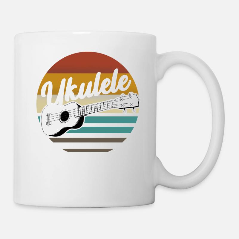 Ukulélé pour les joueurs d'Uke sur Hawaiian 70s - Mug blanc - blanc