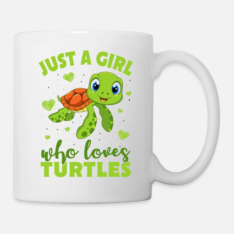 tortue - Mug blanc - blanc