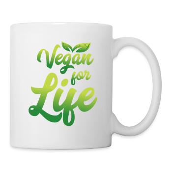 Vegan Vegan for Life - Tasse - Weiß - Rechts