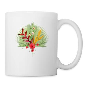 Tropical flowers in Kenya / Africa - Mug - white - Right